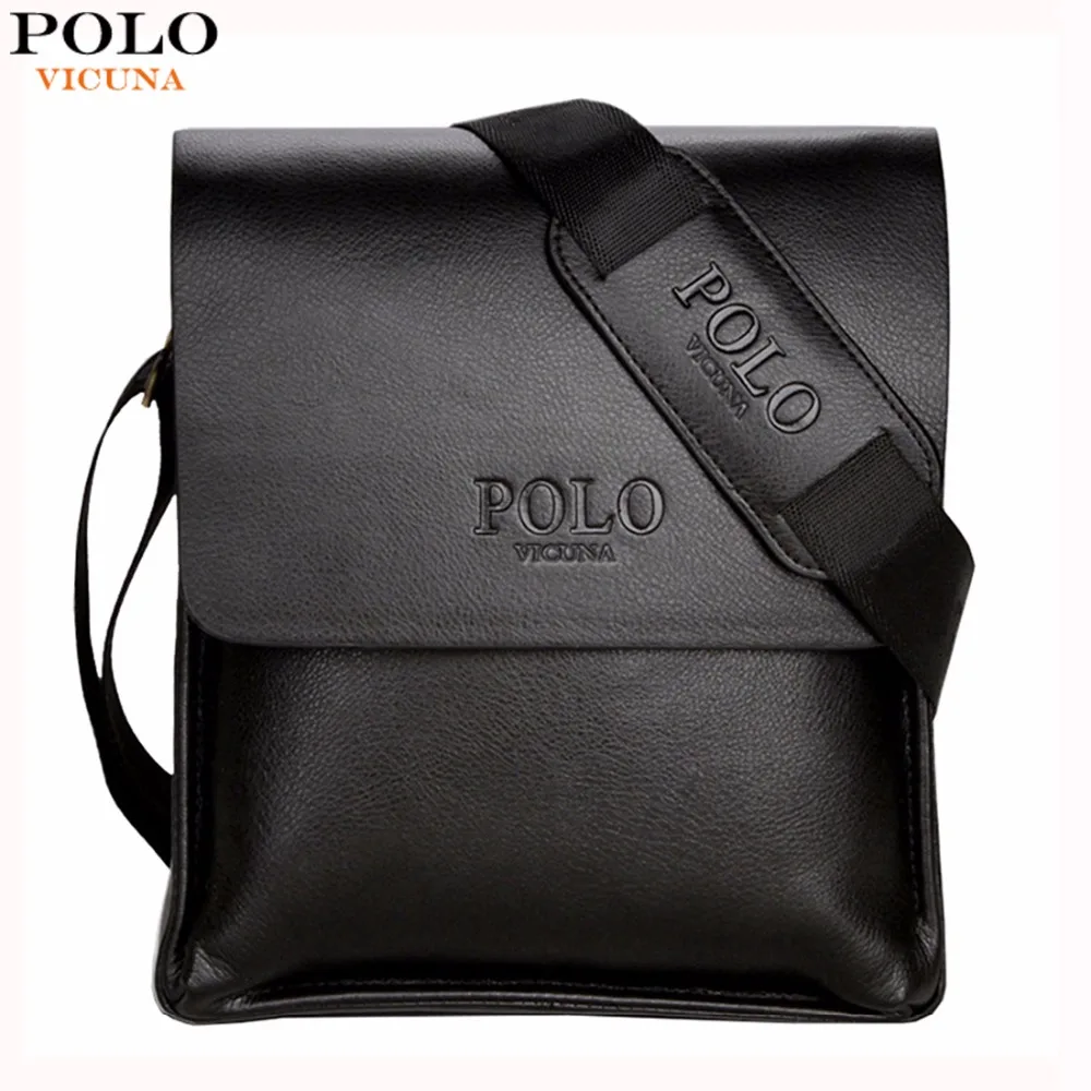 VICUNA POLO Famous Brand Leather Men Bag Casual Business Leather Mens ...