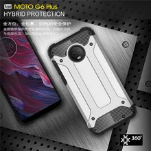 

ZIHFONE Rugged Dual Layer Armor Case for Motorola Moto G6 / G6 Plus Case Heavy Duty Shockproof Cases Cover for Moto G6 Plus Case