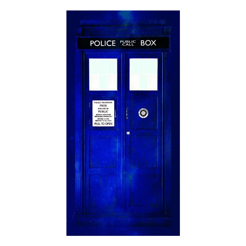 Крутые пляжные дорожные полотенца Doctor Who Tardis Micorfiber Полицейская коробка для душа