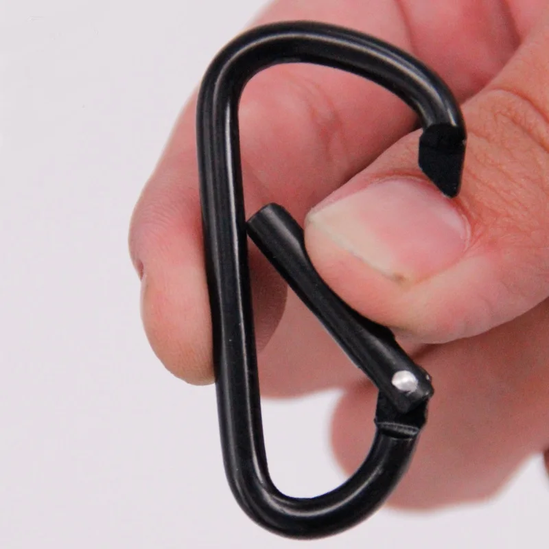 

Newest 1Pcs Aluminum Snap Carabiner D-Ring Key Chain Clip Keychain Hiking Camp Mountaineering Hook Climbing Accessories