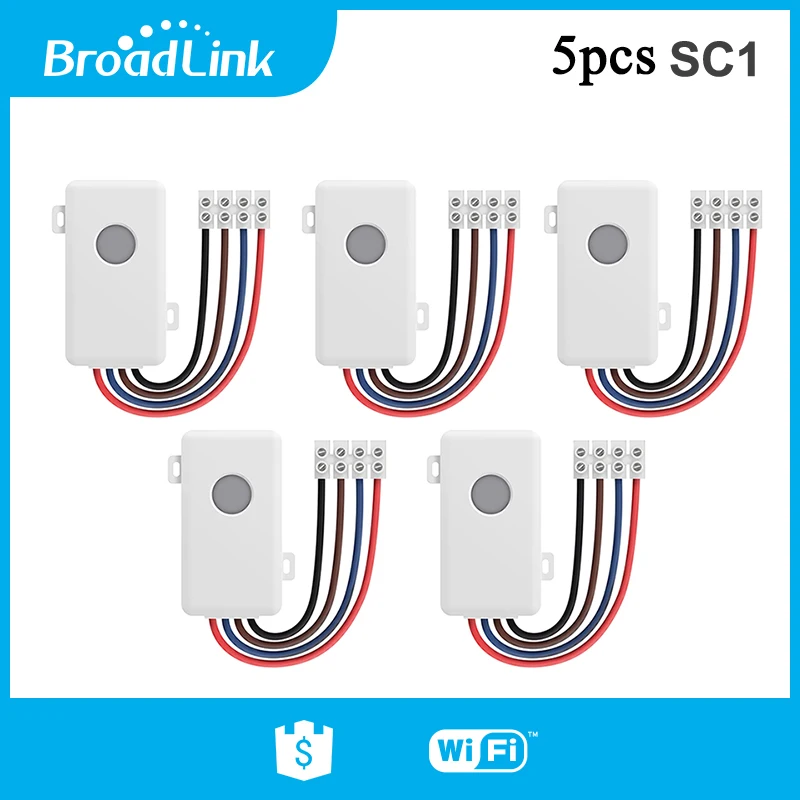  Broadlink 5pcs SC1 Wifi Controller Smart Home Automation Modules IOS Android Phone APP Wireless Wif - 32829923540