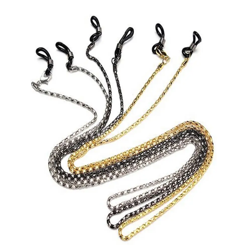 

Hot Sunglasses Lanyard Strap Necklace Metal Eyeglass Glasses Chain Cord New Design Reading Glasses Strap Glasses Accessories