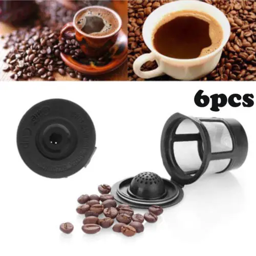 6 шт. многоразовые Многоразовые фильтры K Cup для кофеварки Keurig K50 и K55|Фильтры кофе| |