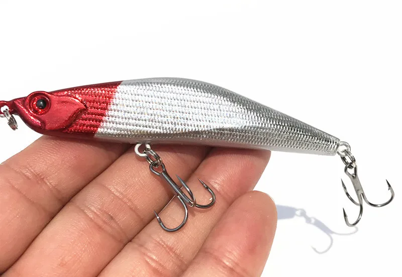Isca de Graves Fundição Longa Pesca Afundando Lápis Artificiais Pegar Isca Dura 8.5cm - 15g Lote 10 Peças 9 Iscas artificiais