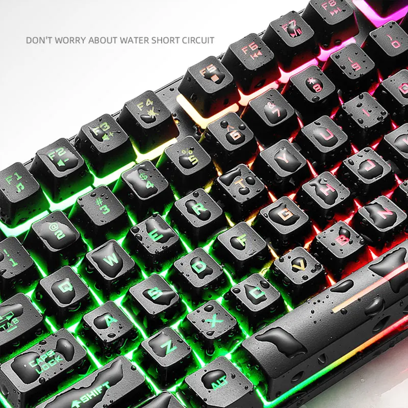 

87 Key Gaming Keyboard Mechnical Backlight Waterproof Ergonomic Durable Keypad HSJ-19