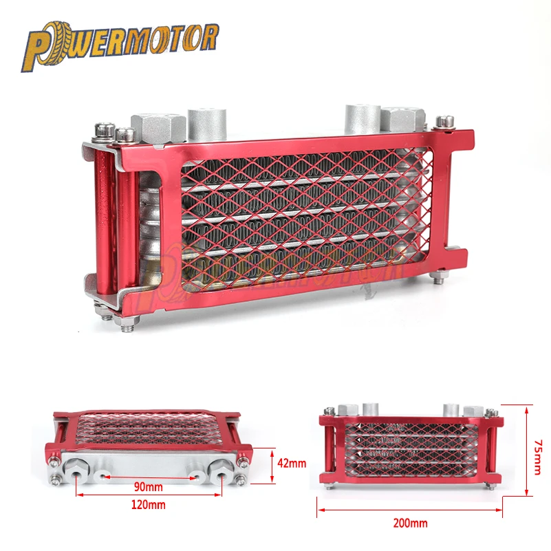Масляный радиатор для мотоцикла для грязного велосипеда питбайк обезьяна велосипед квадроцикл радиатор масляный радиатор охлаждения ATV 110cc 125CC 140cc