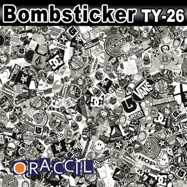 Popular Cartoon Design 50x150cm jdm Bomb Sticker Accessories Graffiti Vinyl Film Motorcycle Car Body Wrap F |
