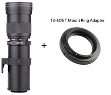 Kelda 420-800mm F/8.3-16 Super Telephoto Manual Zoom Lens+T2 Mount Ring Adapter for Canon EOS DSLR Camera EF EF-S Mount Lens yixiang auto focus mount adapter ef nex for canon ef ef s lens to sony nex with is exact exposure drop shipping