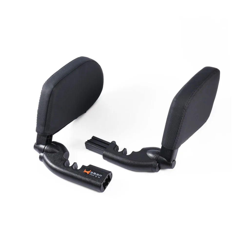 

Children Shockproof Retractable Support Sleep Neck Pillow Adults Soft Side PU Leather Car Seat Headrest Cushion Adjustable Auto