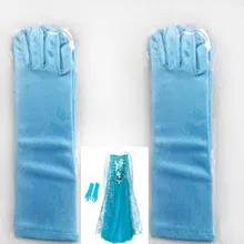 42 шт./партия, детские длинные синие перчатки с цветочным узором для девочек, Студенческая перчатка, фиолетовые, светло-голубые перчатки