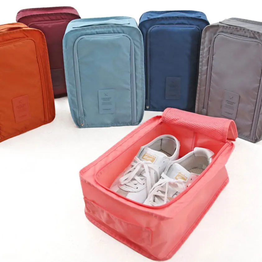 

Traveling Waterproof Nylon Laundry Shoes Storage Pouch Sorting Case Organizer Easy Zipper Bag