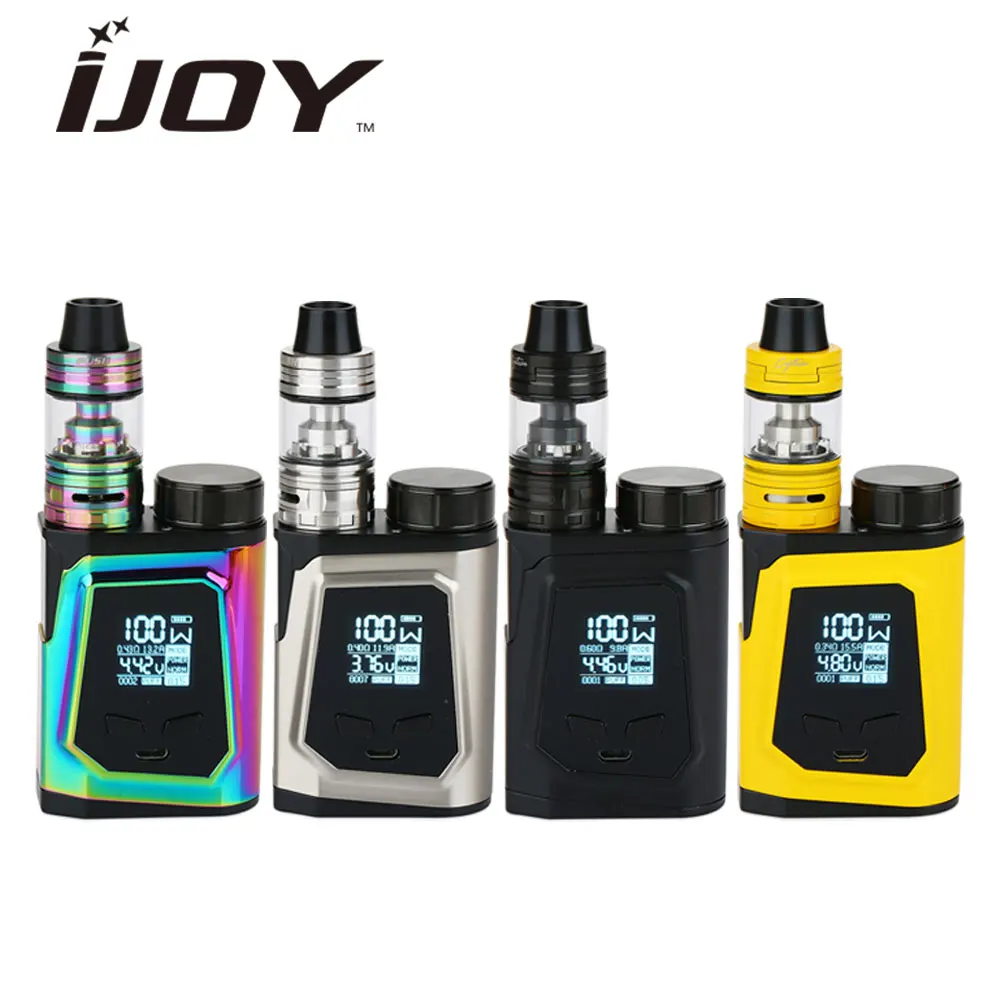 

100W Original IJOY CAPO 100 21700 TC Kit 3750mAh Battery with 3.2ml/2ml Captain Mini Tank Easy Sliding Top Fill E cig Vape Kit
