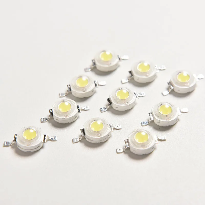 10PCS High Power 1W LED Chips Beads Bulb Diode Lamp Warm White for LED Spotlight 100-110LM