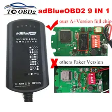 AdBlue Эмулятор системы коробка 9 в 1 для мужчин/MB/SCANIA/IVECO/DAF/VOLVO/RENAULT/CUMMINS AdBlue 9в1 SCR& NOX+ версия Полный чип