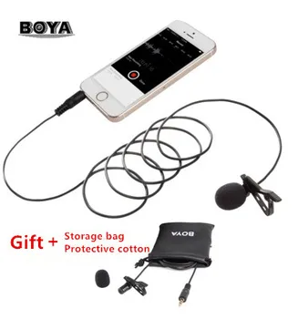 

BOYA BY-LM10 Smartphone Omnidirectional Lavalier Microphone Phone Audio Video Recording for iPhone 6 6s 5 Sumsang S6 S5 S4 HTC