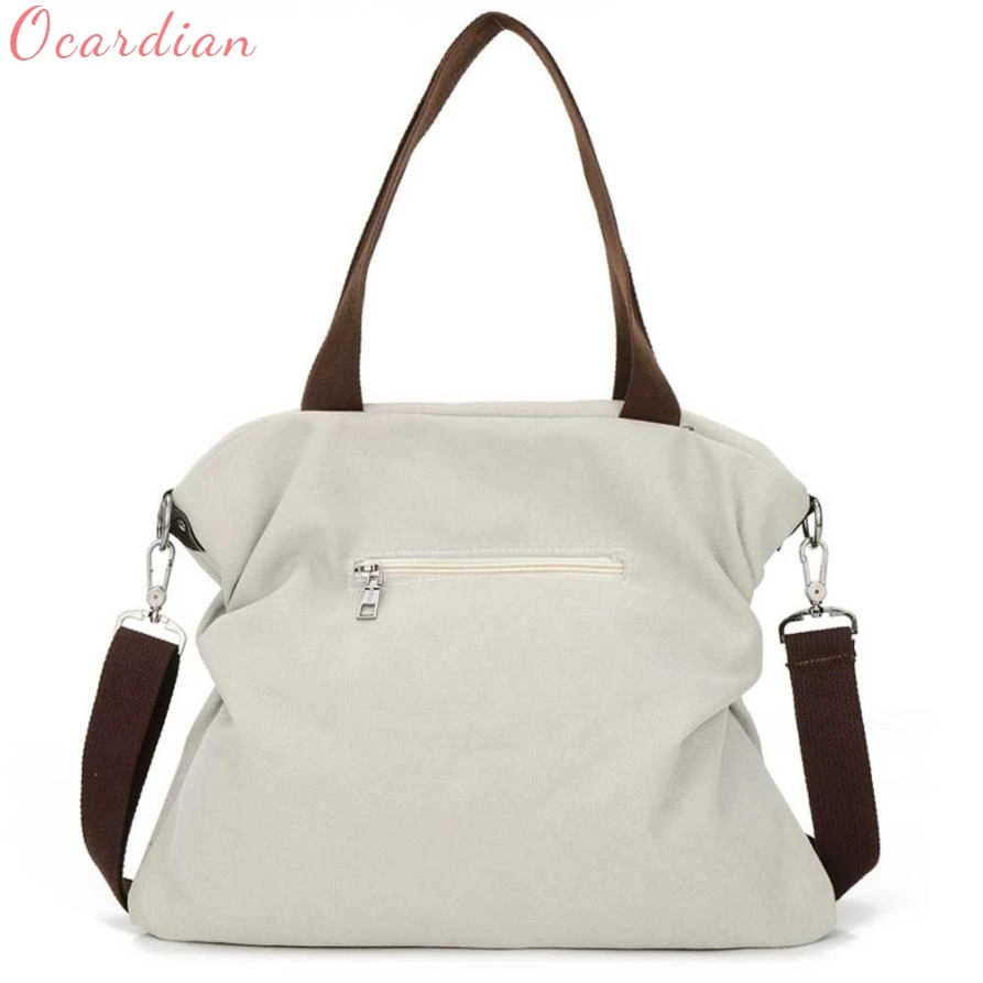 

OCARDIAN Canvas Bag Tote Women Handbags Canvas Shoulder Bags 2017 New Fashion Casual Messenger bags High Capacity Lady Toes