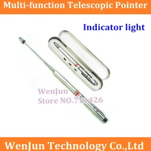 Новое поступление многофункциональный телескопический указатель красный световой индикатор белая шариковая ручка с подсветкой 1 шт