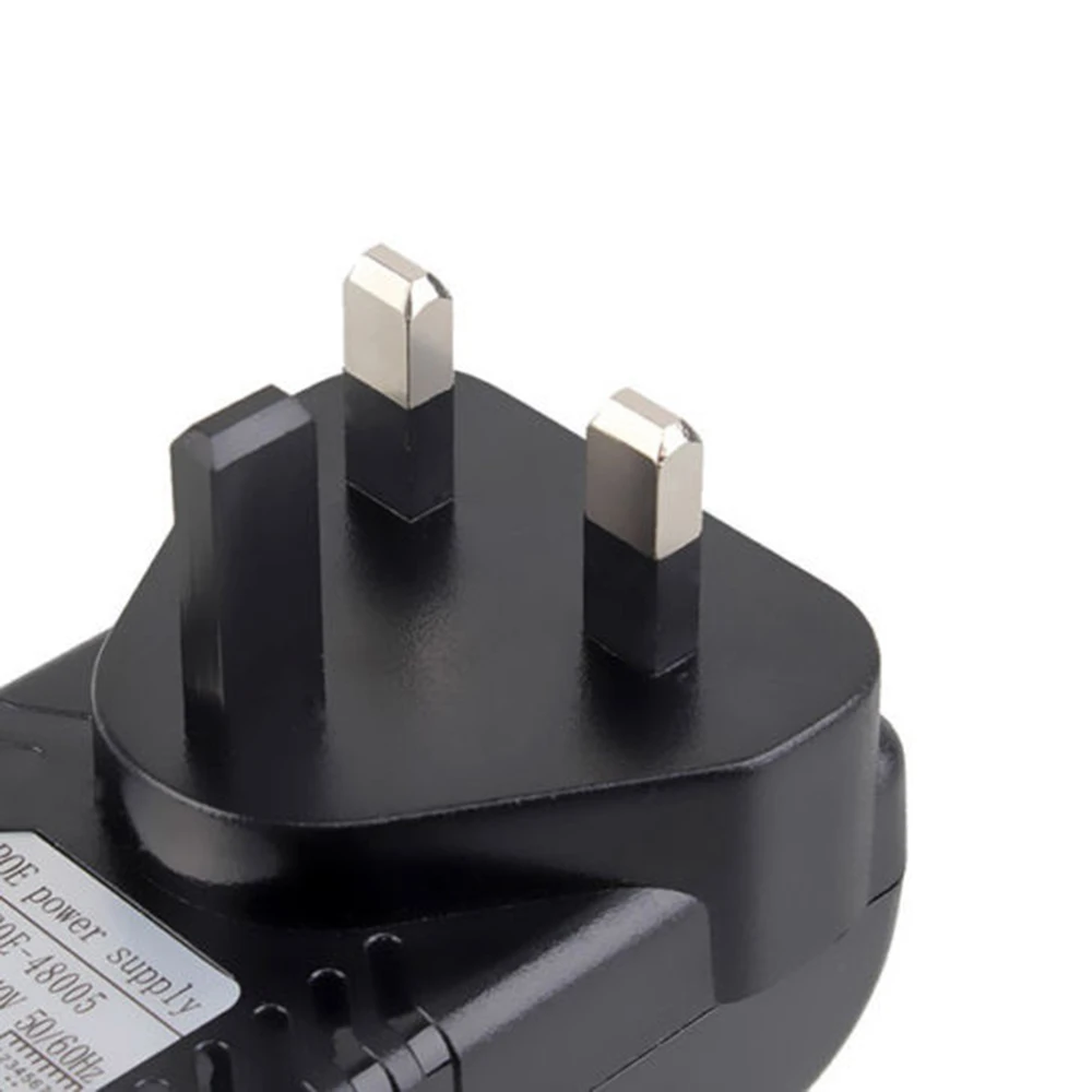 SOONHUA Portable POE Power Adapter 48V 0.5A 24W POE Injector Wall Charger Smart Short Circuit With UK Plug For IP Phones Cameras