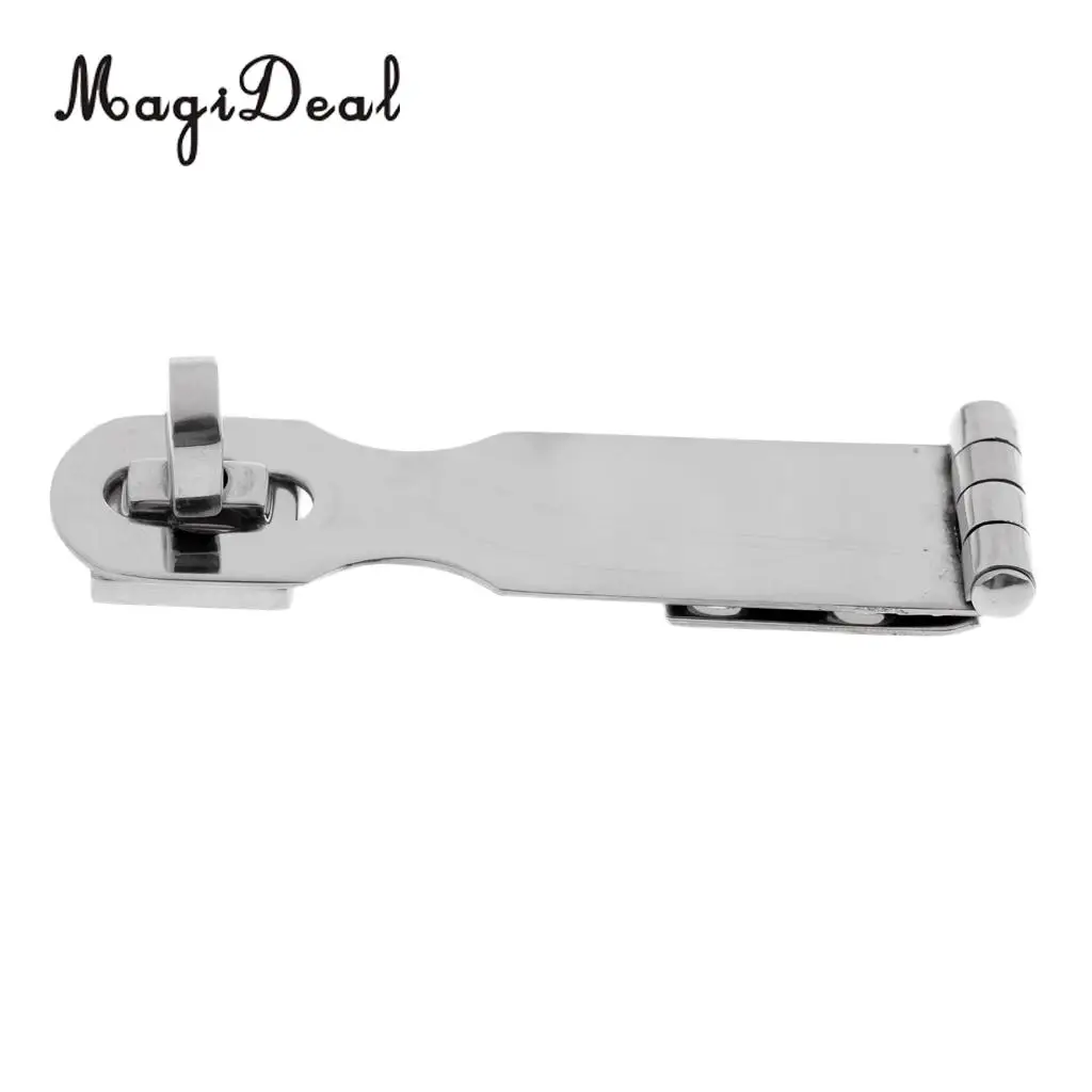 Marine 2 Pieces Safety Swivel Padlock Hasp & Staple Gate Shed Marine Kayak Boat Cabin Garden Door Lock 92mm Accessory