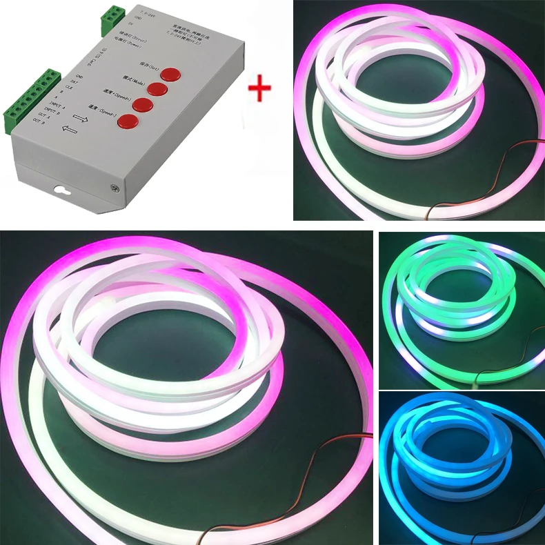 Наружный настенный светильник ip67 magic rgb 12v ic w2811 led неоновое гибкое украшение DC24V