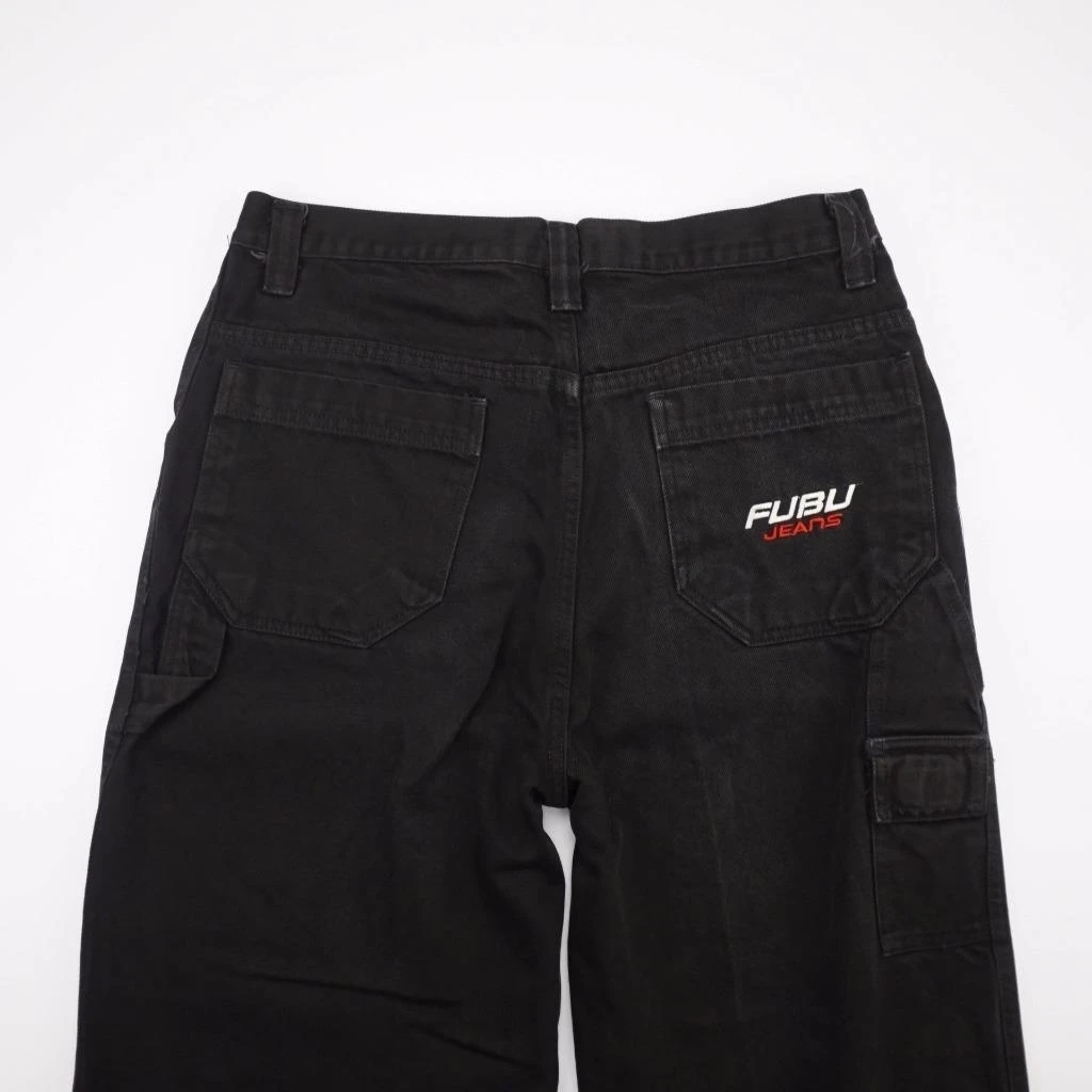 FUBU The Collection Jeans Black Denim Womens Sz20 32x31 (3)