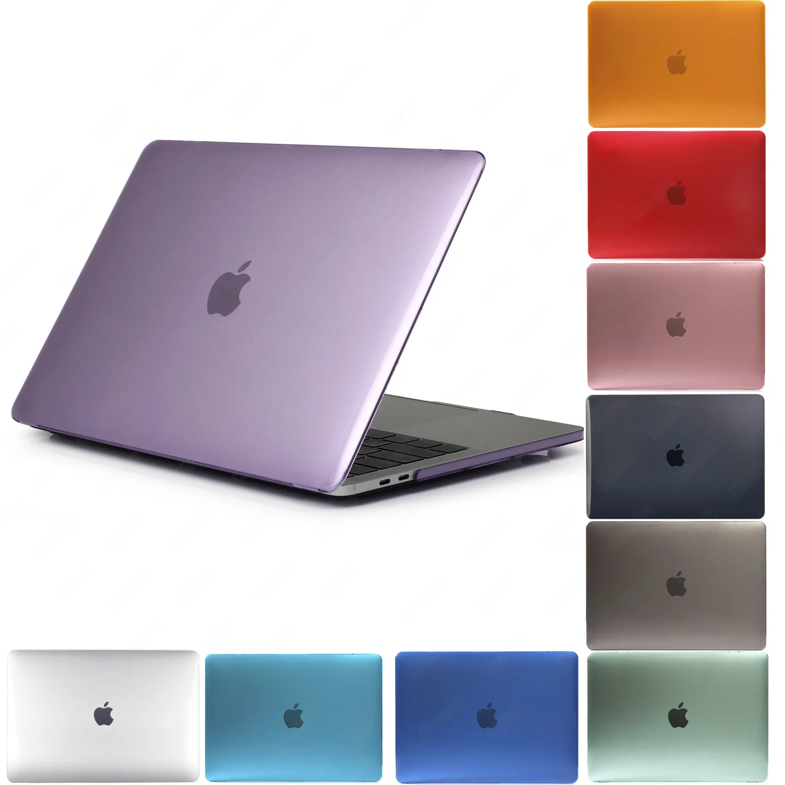 Кристально Чистая матовая твердая прорезиненная крышка для Macbook Pro 13 3 15 4 Retina 12