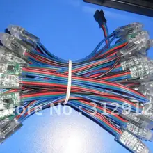 12 мм WS2801 пиксельный модульный, IP66; DC12V вход; полный цвет; 100 шт. нитке, инжекционное формование типа