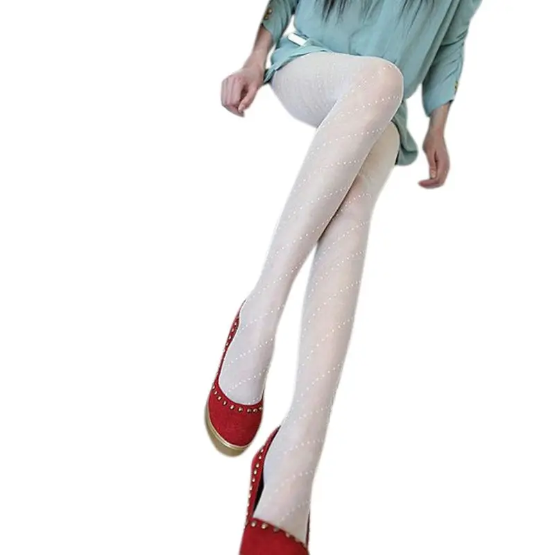 

9 Types Women Girls Ultra-Thin Silky Spring Hosiery Pantyhose Bowknot Leopard Heart Patterns Sheer Jacquard Party Tights Lingeri