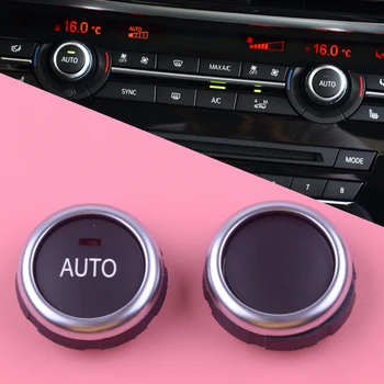 

DWCX 2pcs ABS A/C Auto Rotation Knob Button Rotary Actuator Fit For BMW 5 6 7 X5 X6 F10 F07 F11 F01 F15 F16
