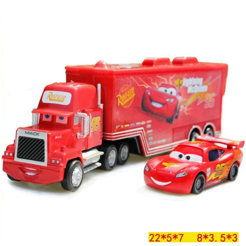 Disney Pixar Автомобили Mc queen es Металл Pixar автомобили грузовик Mc queen Diecast 1:55 металлические игрушка модель автомобиля детская игрушка фигурки