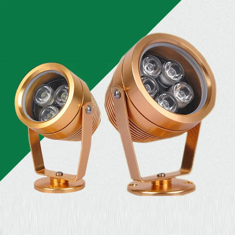 Outdoor waterproof garden landscape light Led projection lamp 3W/5W Red Green Blue IP65 LED Spot light lamp 12V AC DC