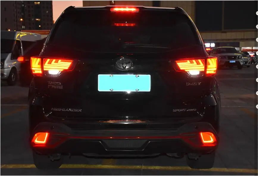 Автомобильный Стайлинг для фары Toyota Highlander Kluger DRL Дальний свет ближнего света динамическая Поворотная сигнальная задняя подсветка