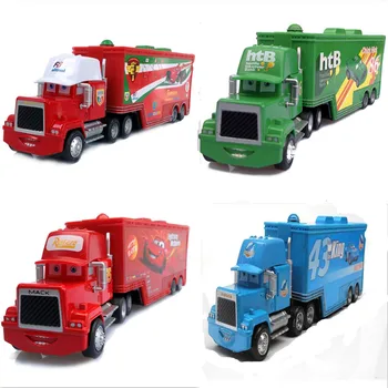 

4 Styles Pixar Cars 2 Mack Uncle Truck No.95 Lightning McQueen No.86 Htb No.1&No.43 The King1:55 Diecast Metal Loose Toys Car