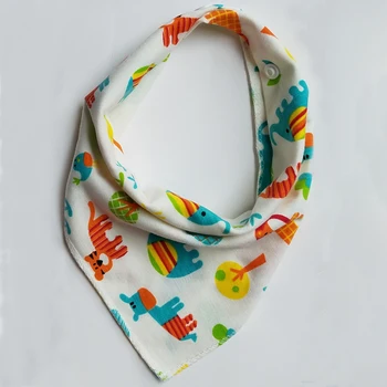 

Baby Bibs triangle double bibs burp cloths Babies Bebes baberos Cartoon Character Animal Print baby bandana bibs dribble bibs