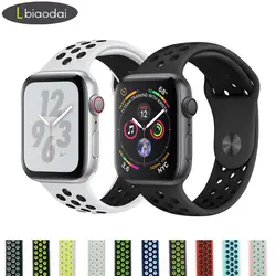 EIMO браслет ремешок для Apple Watch 4 3 группы Nike Sport correa iwatch серии 2 1 мм 42 мм 44 38 мм 40 мм силиконовые наручные часы