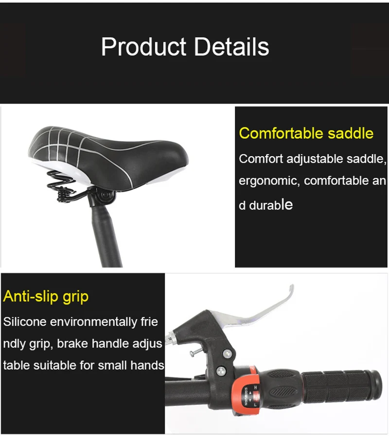 Best Folding Bicycle 16-Inch Three-Knife Single-Speed Disc Brake Men And Women Ultra-Light Student Portable Bicycle 6