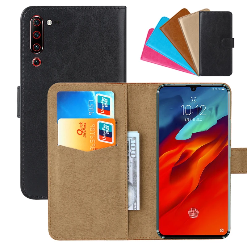 

Luxury Wallet Case For Lenovo Z6 Pro PU Leather Retro Flip Cover Magnetic Fashion Cases Strap