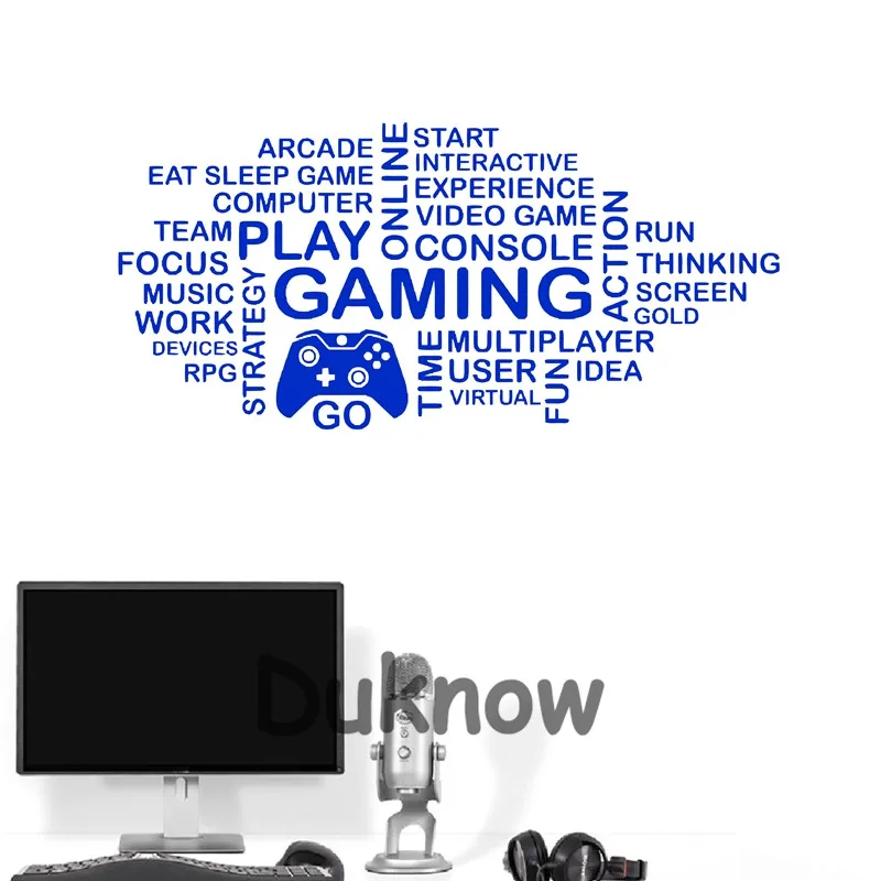 Play Gamer Vinyl Wall Decal Room Decor