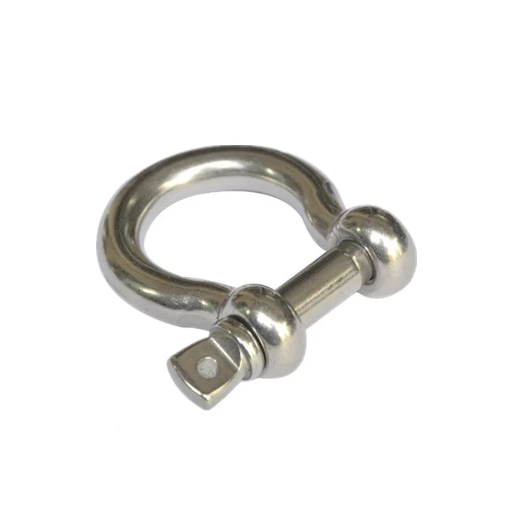 50PCS/LOT 316 Stainless Steel M4 Bow Shackle Boat Screw-Pin Anchor For Paracord Bracelet Buckle Outdoor Tools |