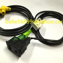2 в 1 USB AUX кабель для RCD510 RNS510 RNS315 RCD500 RNS300 RCD300 RCD200 GOLF MK6 JETTA MK5 Sagitar Vento