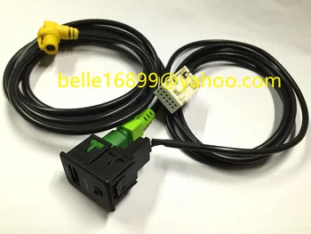 

FREE SHIPPING 2 IN 1 USB AUX Switch CABLE for RCD510 RNS510 RNS315 RCD500 RNS300 RCD300 RCD200 GOLF MK6 JETTA MK5 Sagitar Vento
