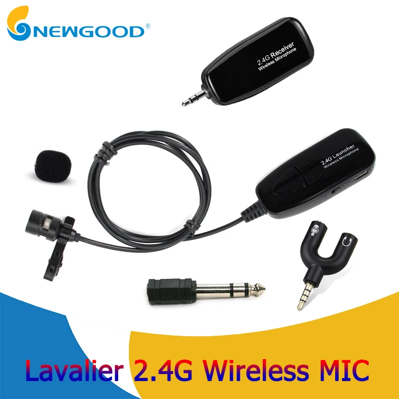 Lavalier 2.4G Wireless Microphone Clip Lapel MIC Professional
