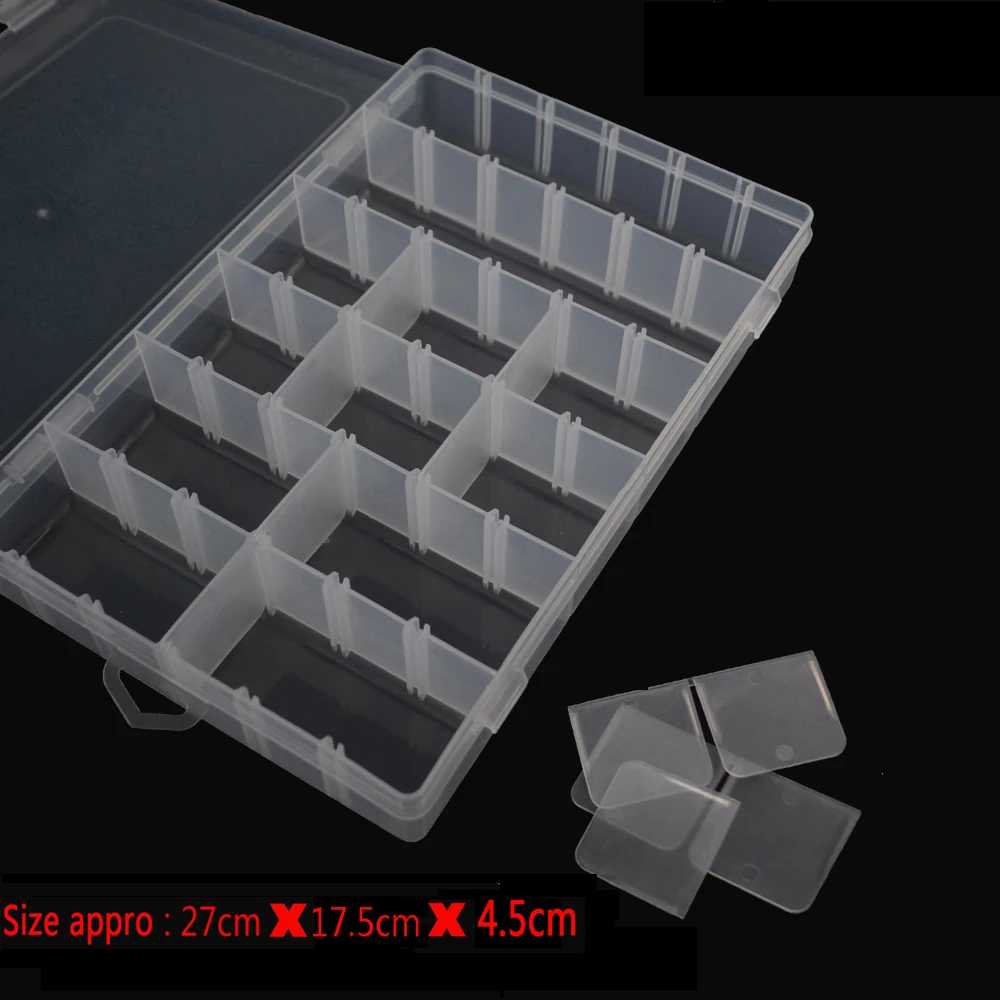 

17 Grids DIY Tools Packaging Box Portable Practical Electronic Components Screw Removable Storage Screw Jewelry Tool Case New