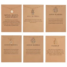 Трендовое ожерелье с картой, лотос, полый кулон, сплав, бумажная карта, ожерелье для женщин, Минималистичная цепочка на ключицу, чокер колье подарок