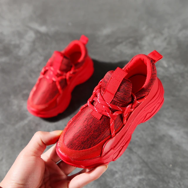 2018 Designer Kids Shoes for Girl Red Bottom Casual Breathable Baby