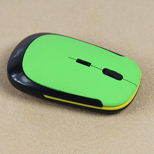 2019 New 2 4GHz Ultra Slim USB Wireless Cordless Optical Mouse Silver For PC font b