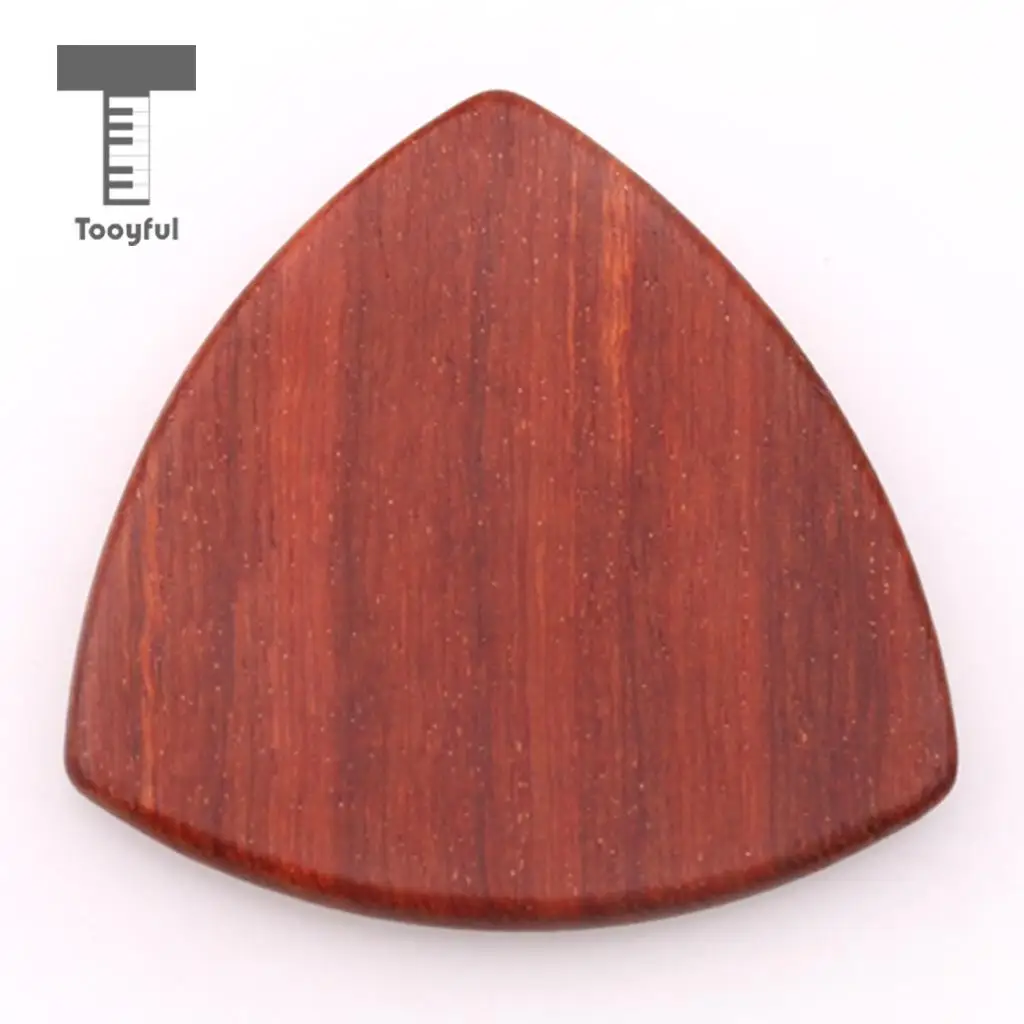 Tooyful Exquisite Solid Wood Guitars Bass Mandolin Banjo Picks with Iron Storage Box Set