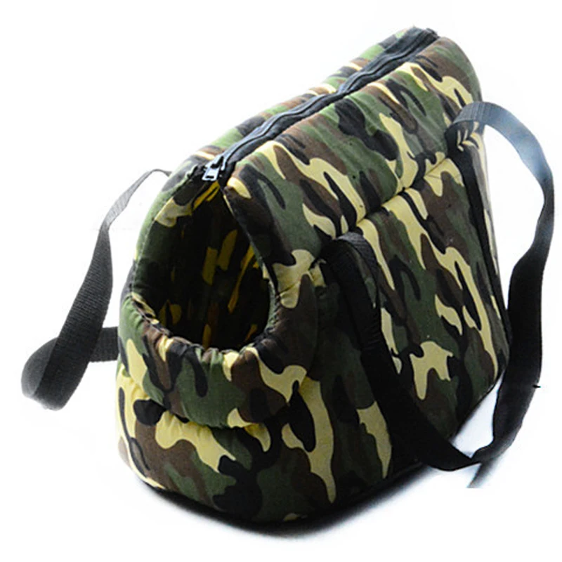Portable outdoor carrier Army Camouflage print slings pet bag dog