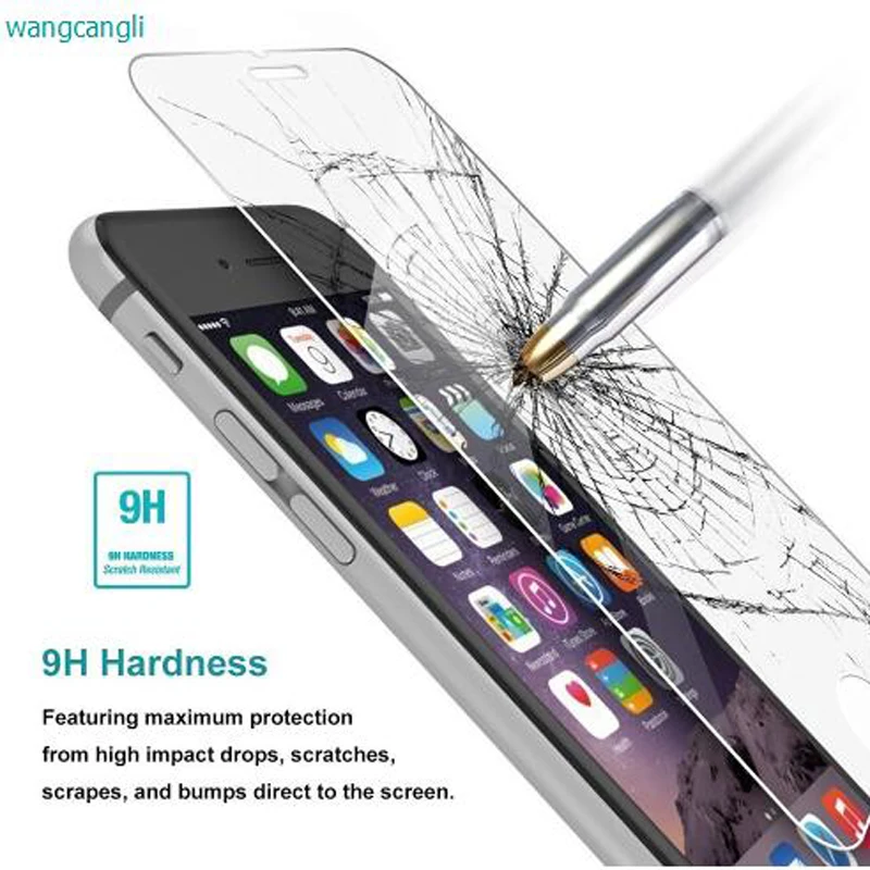 Wangcangli2.5D стекло для iPhone7 7plcs LCD Премиум Закаленное Защита экрана iPhone 7plus защитная