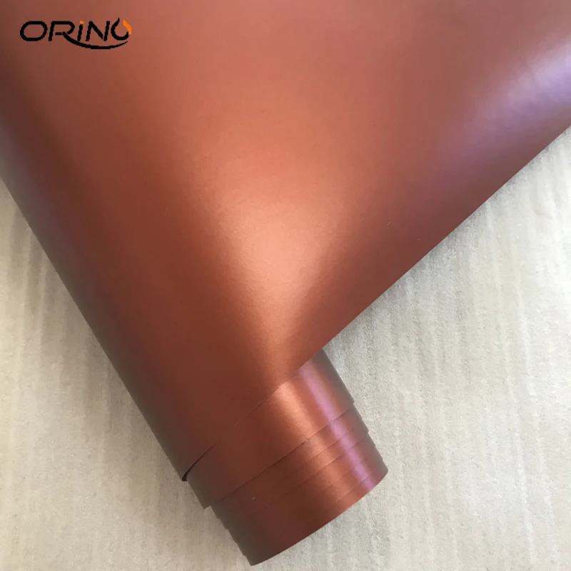 Brown Metallic Chrome Vinyl Film Wrap-1